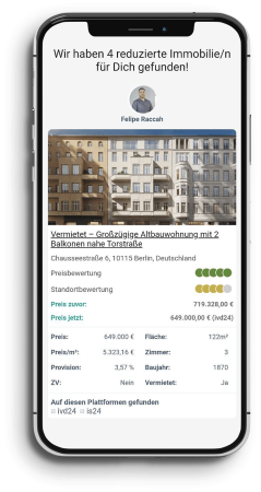 Smartphone Mockup Der Baufi Berater Suchprofil Immobilie